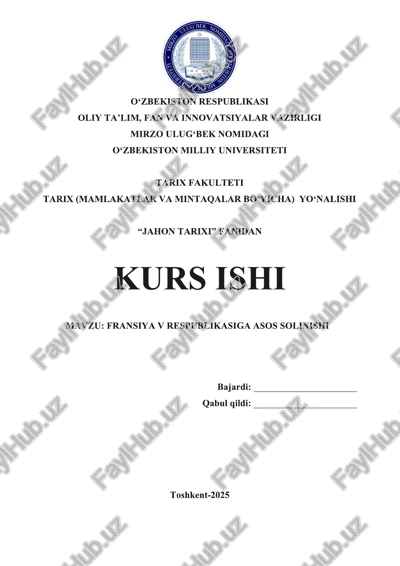 fransiya v respublikasiga asos solinishi — PDF