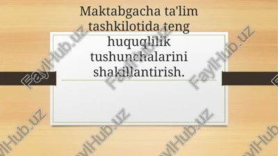 teng huquqilik tushunchalari — PPTX