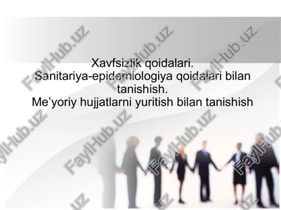 xavfsizlik qoidalari — PPTX