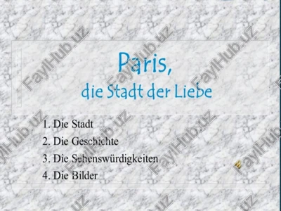 paris, die stadt der liebe — PPTX