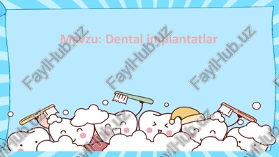 dental implantlar — PPTX