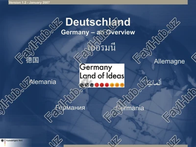 deutschland/germany – an overview — PPT