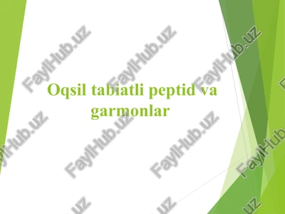 oqsiltabiatli peptid va garmonlar — PPT