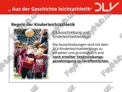 regeln der kinderleichtathletik — PPTX