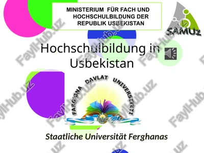staatliche universität ferghanas — PPTX