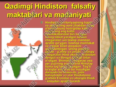 qadimgi hindiston falsafiy maktablari va madaniyati — PPT
