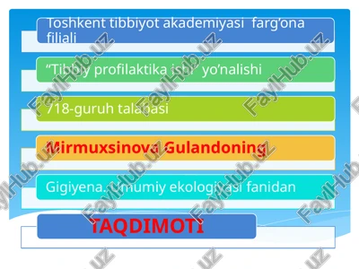 ichimlik suvini sifatini yaxshilashdagi asosiy usullar — PPTX
