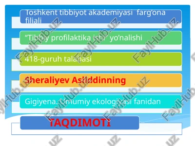 ichimlik suvini sifatini yaxshilashdagi asosiy usullar — PPTX