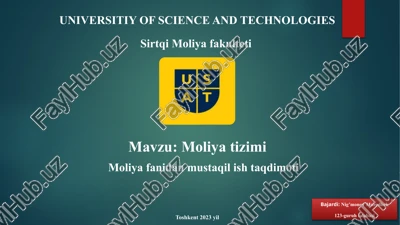 moliyatizimi — PPTX