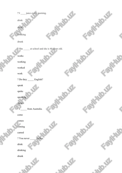 english learning workbook — DOCX