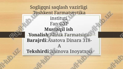 gxp asoslari faniga kirish — PPTX