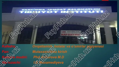 tuproqning gigienik va epidemiologikahamiyati — PPTX