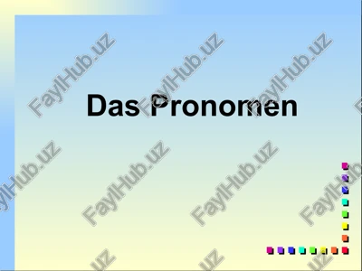 das pronomen — PPTX