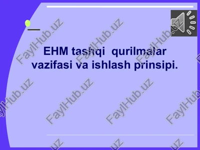 shaxsiy kompyuter qurilmalari — PPTX