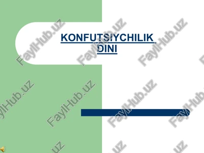 konfutsiychilik — PPT