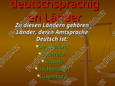 die deutschsprachigen länder — PPT