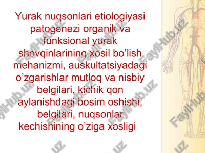yurak nuqsonlari etiologiyasi va patogenezi — PPT