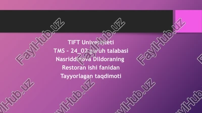 mijozlarga kutib olish va joylashtirish — PPTX