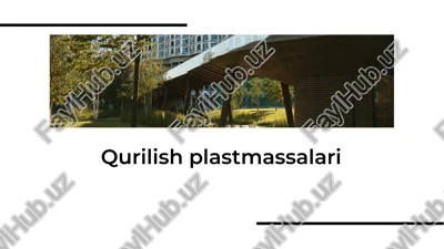 qurilish plastmassalari — PDF