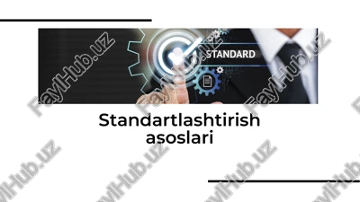 standartlashtirish asoslari — PDF