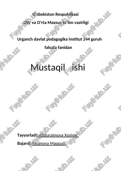 sa’nat estetikaning tatqiqot ob’ekti — DOCX