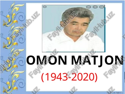 omon matjon — PPTX