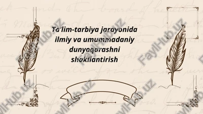 ilmiy va umummadaniy dunyoqarash — PPTX