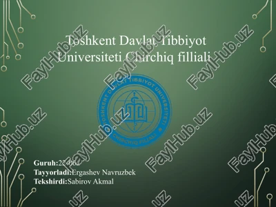 kavshar kasalligi — PPTX