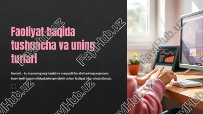 faoliyatning turlari — PPTX
