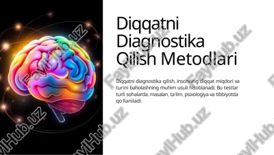 diqqatni diagnostika qilish metodlari — PPTX