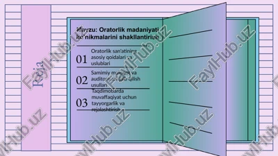 oratorlik san'ati — PPTX