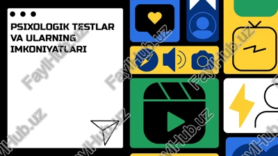psixologik testlar va ularning imkoniyatlari — PPTX