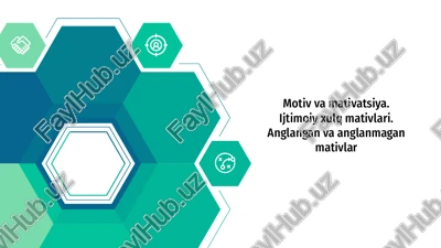 motiv va mativatsiya — PPTX