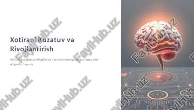 xotirani kuzatuv va rivojlantirish — PPTX