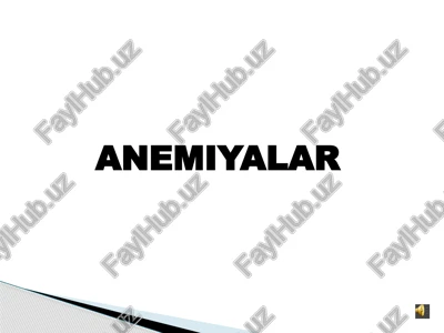 anemiyalar — PPTX