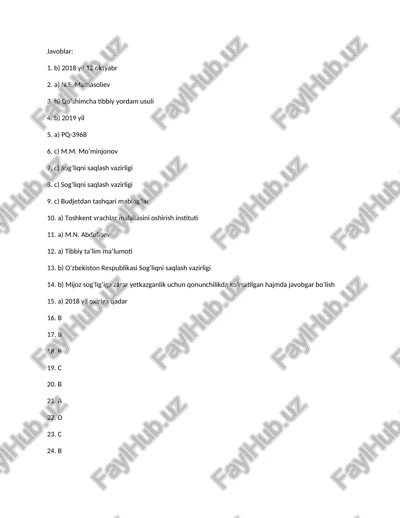 sog‘liqni saqlash vazirligi — DOCX