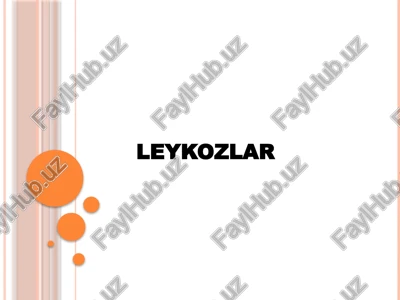 leykozlar — PPTX