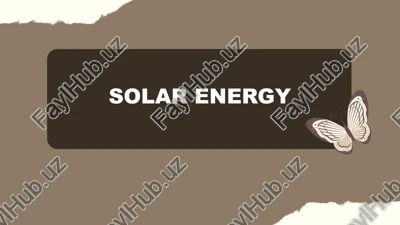 solar energy — PPTX