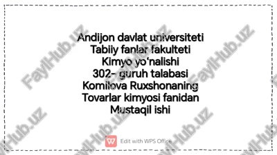 paumeriya va kosmetika tovarlari — PDF