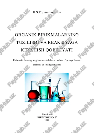 organik birikmalarning tuzilishi va reaksiyaga kirishish qobiliyati — PDF