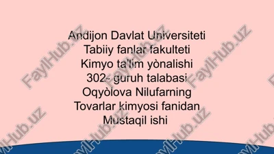 kimyo ta'limi — PPTX