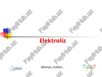 elektroliz — PPT