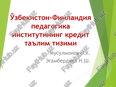 kredit tizimi — PPT