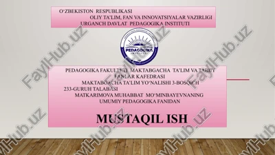 mirzo ulug‘bekning marifatparvarlik foaliyati — PPTX