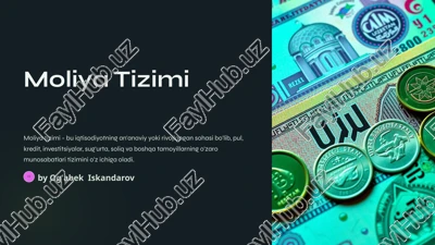 moliya tizimi — PPTX