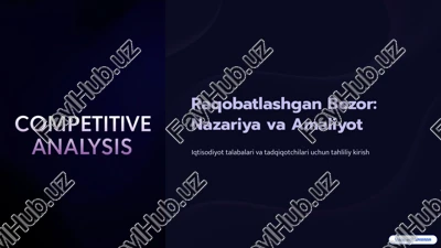 raqobatlashgan bozor — PPTX