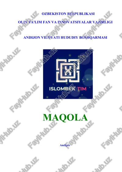 toʻlov tizimlaridagi risklarni boshqarishni takomillashtirish yoʻllari — DOC