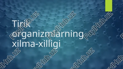 tirikorganizmlarning xilma-xilligi — PPTX