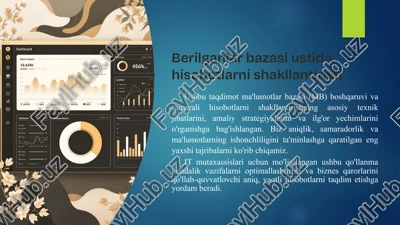 berilganlar bazasi ustida hisobotlarni shakllantirish — PPTX