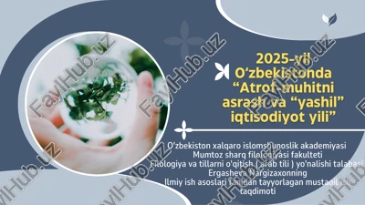yashil iqtisodiyot strategiyasi — PDF